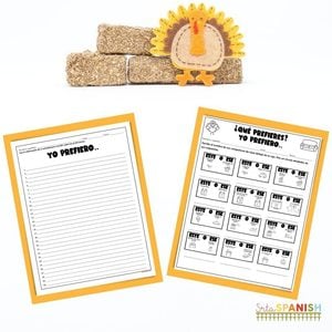 Image shows Thanksgiving Would You Rather Game questions on a printable handout