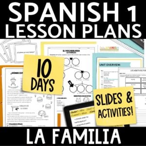 Mi Familia My Family Members Worksheets in Spanish La Familia Tree Activity